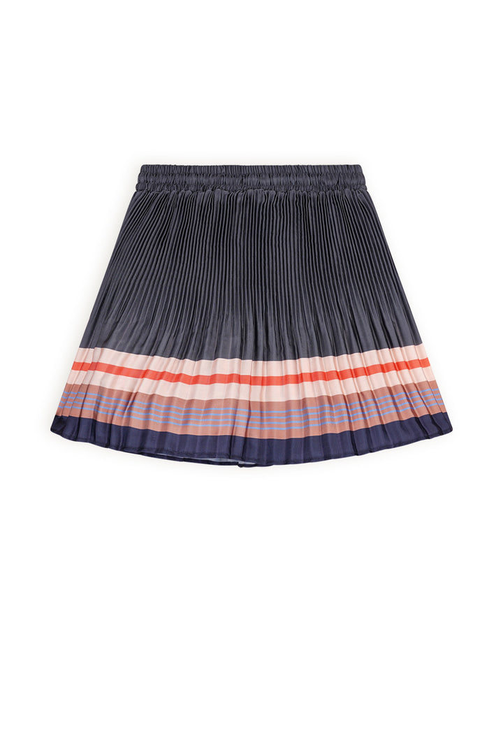 Kids rok Nulan plissee satin with border print Navy Blazer