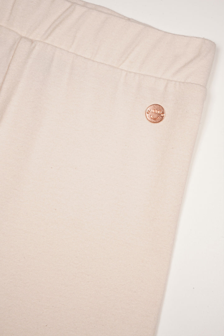 Leggings Sole einfarbig Perlmutt Elfenbein