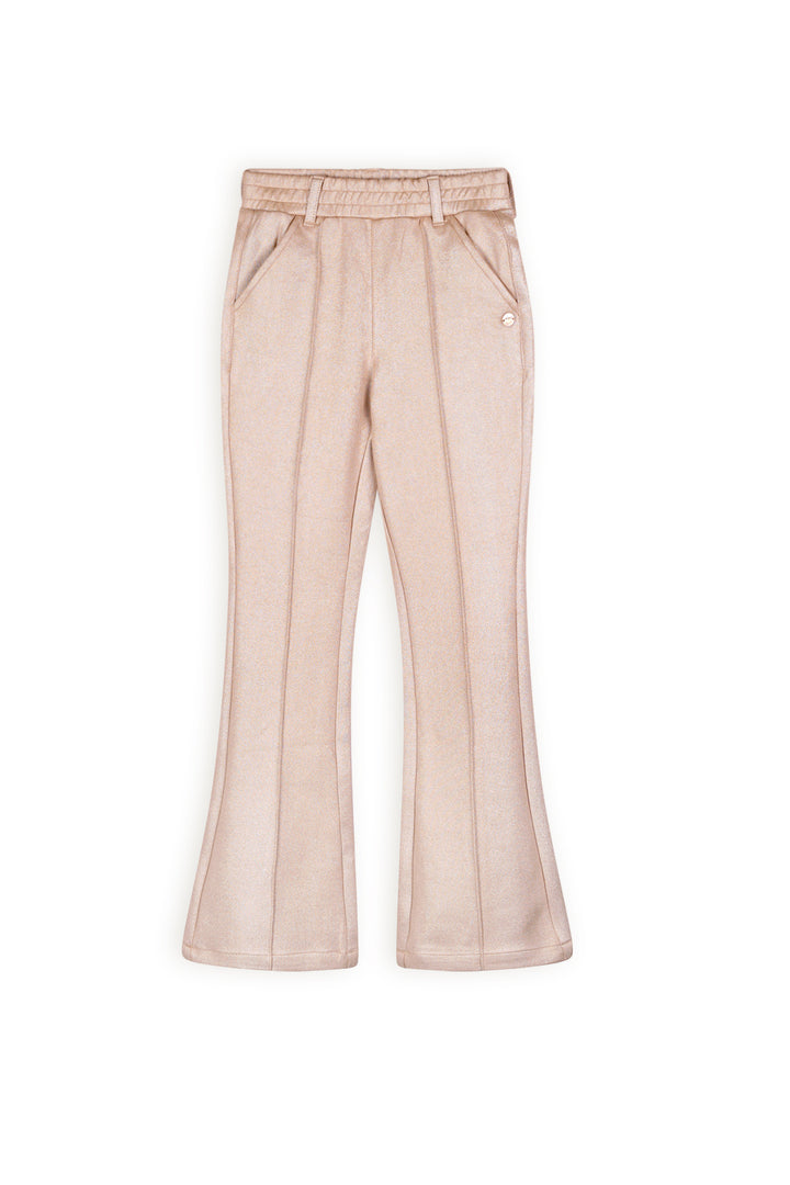 Hose Soy Suede Folienbedruckt Ausgestellt Hellgold