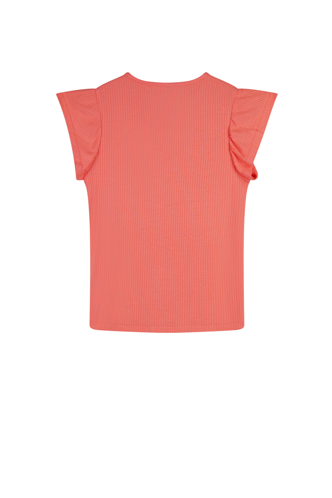 Kinder T-Shirt Kesta Rippenjersey Top mit ausgefallenen Ärmeln Orange Koralle