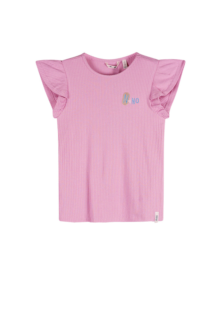 Kinder T-Shirt Kesta Rippenjersey Top mit ausgefallenen Ärmeln Fresia