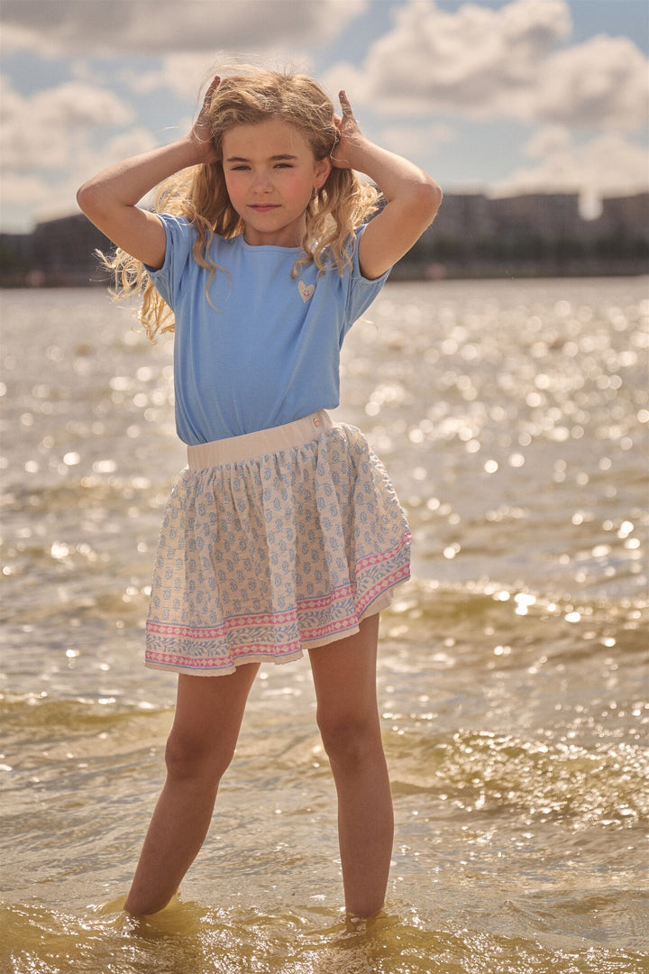 Kinder T-Shirt Karen To do T-Shirt Puffärmel Sommerhimmel