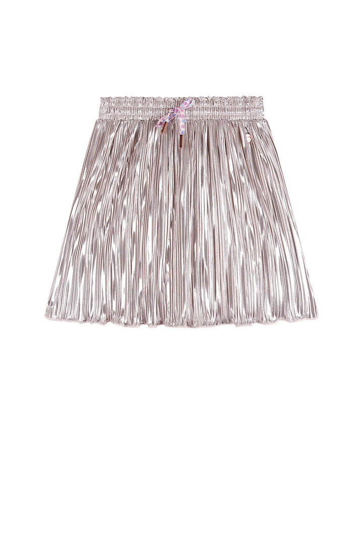 Kids rok Norah Foil Plissee skirt Pearled Ivory