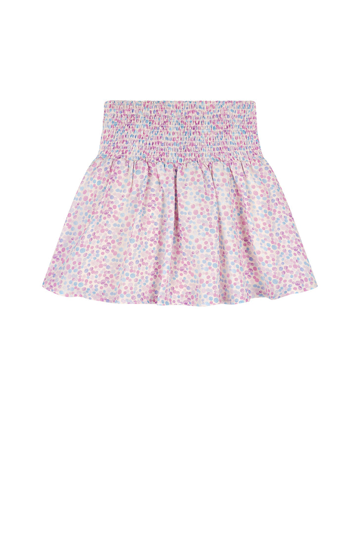 Kids rok Naret Skirt with bow detail Summer sky