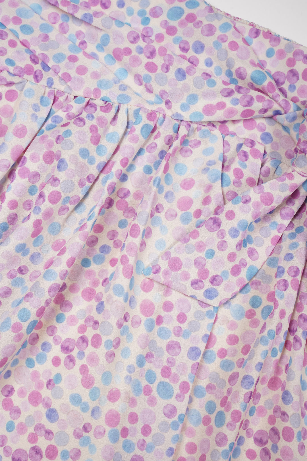 Kids rok Naret Skirt with bow detail Summer sky