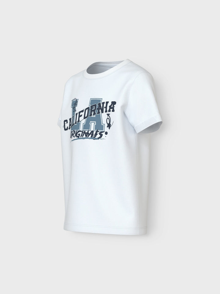 Kinder T-Shirt VUX Bright White LA Regular Fit