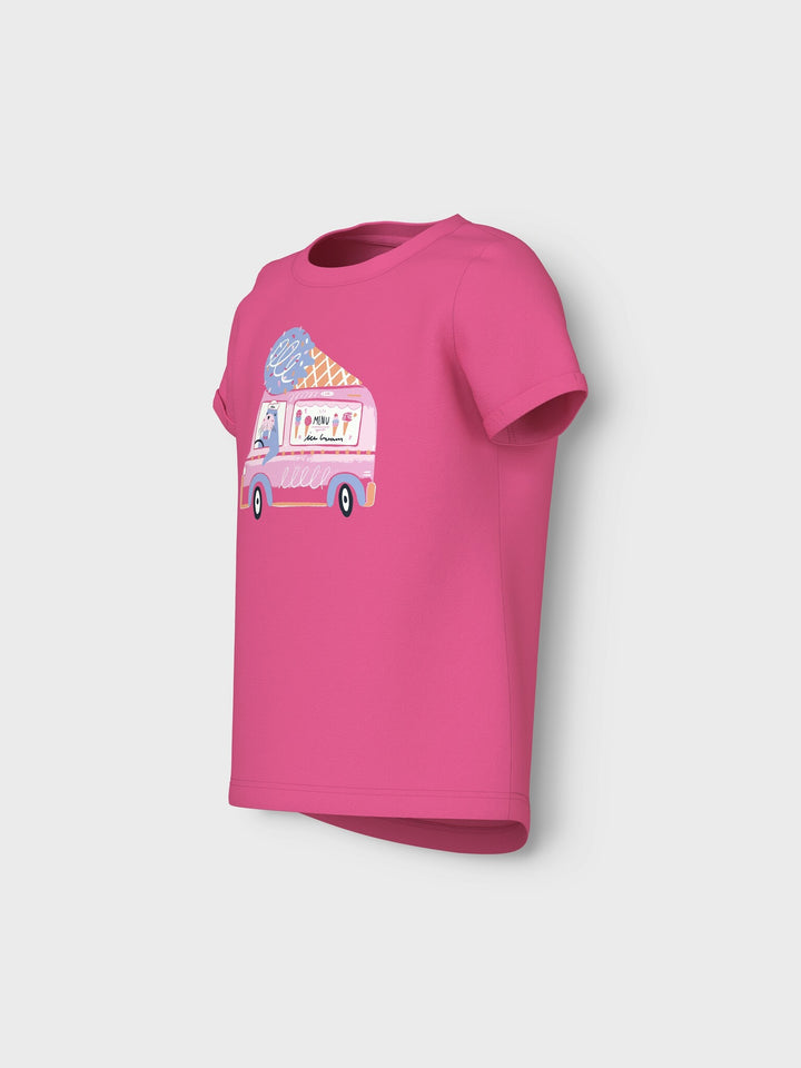 Mini T-Shirt VIX Karmesinrot Rose Icecar Regular Fit