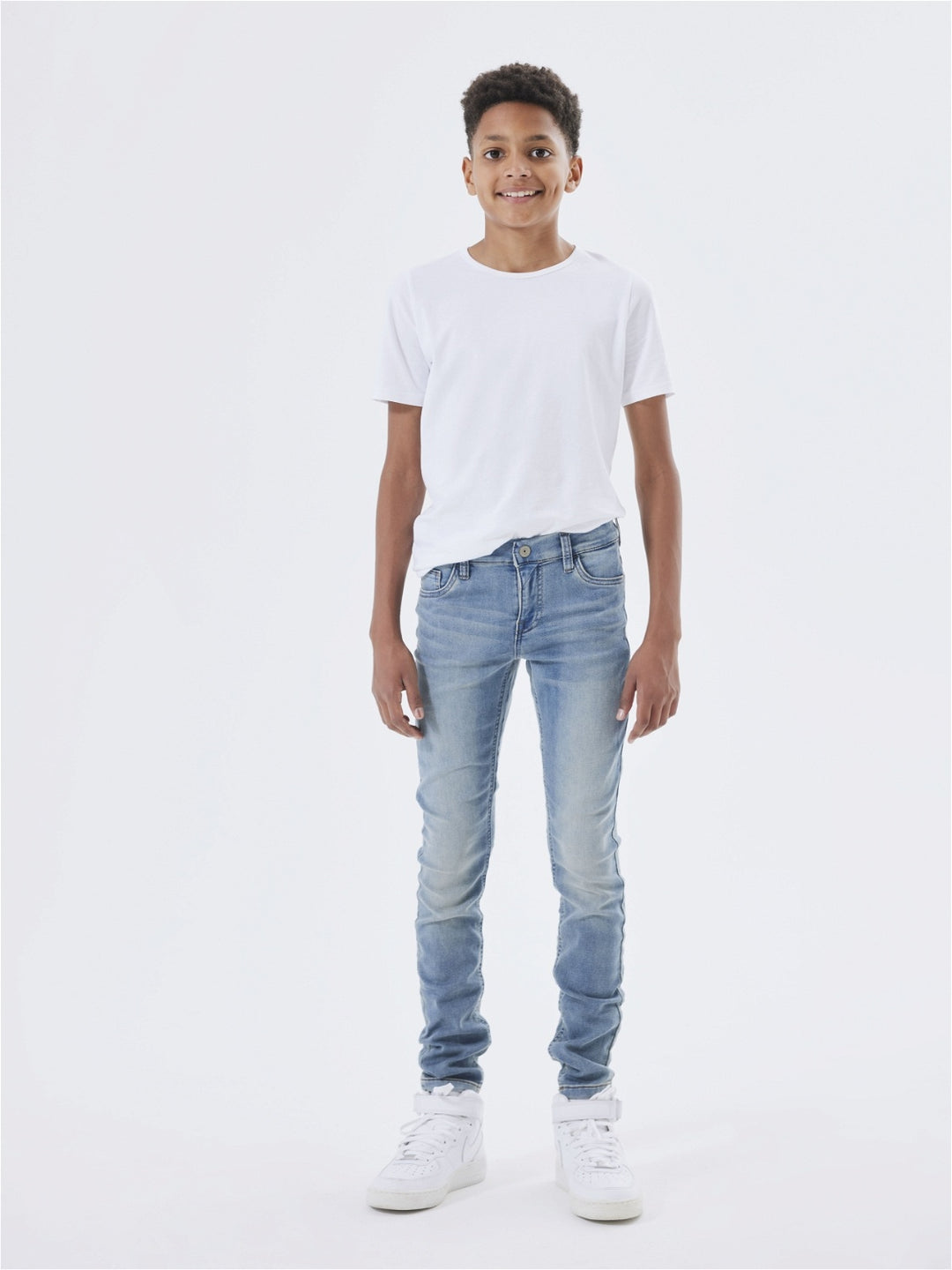 Kids spijkerbroek THEO Light Blue Denim Xslim Fit