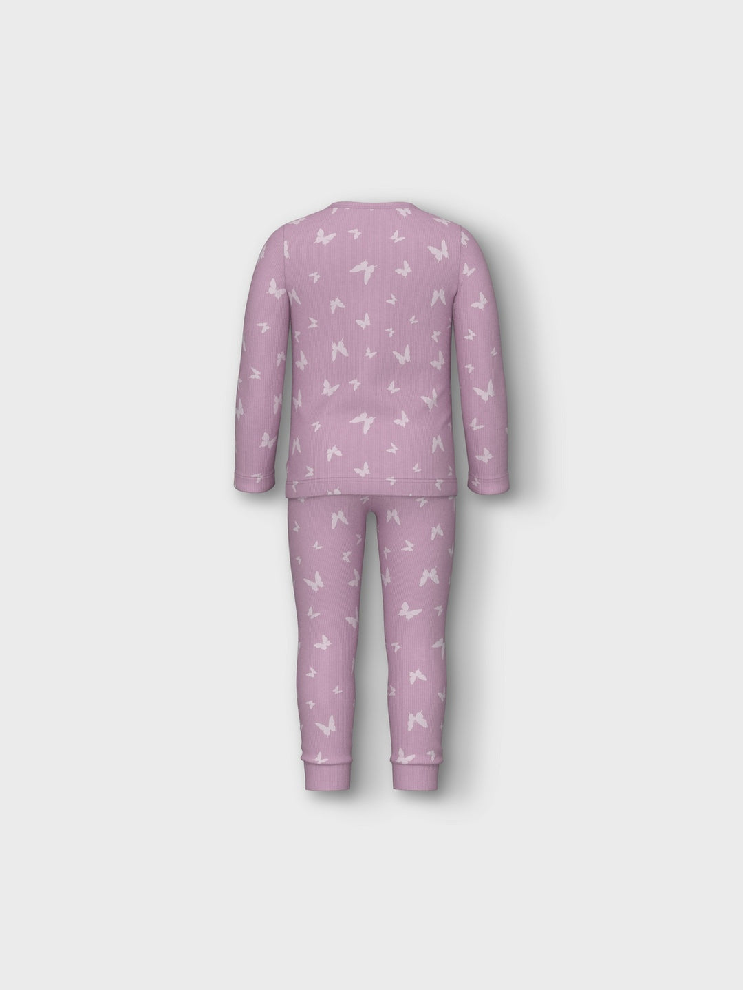 Mini pyjama BUTTERFLY RIB Pink Lavender