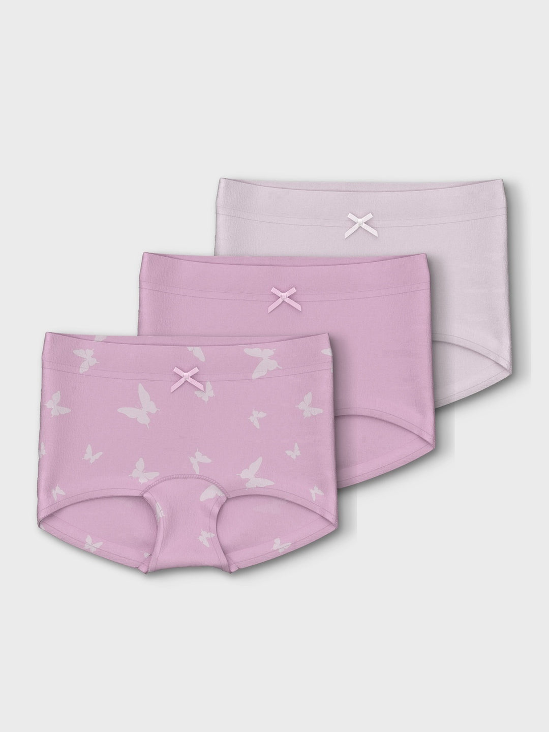 Mini slip 3P PINK BUTTERFLY Pink Lavender