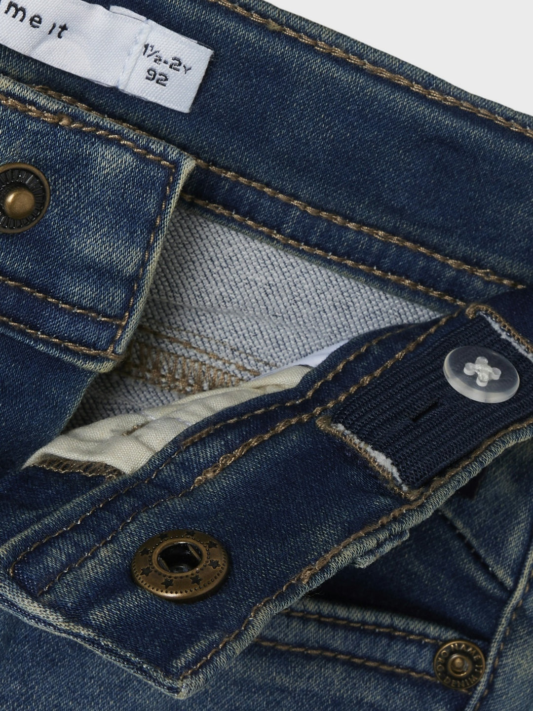 Mini spijkerbroek THEO Dark Blue Denim Xslim Fit