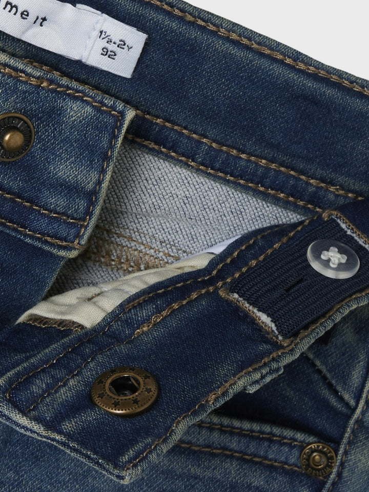 Mini spijkerbroek THEO Dark Blue Denim Xslim Fit