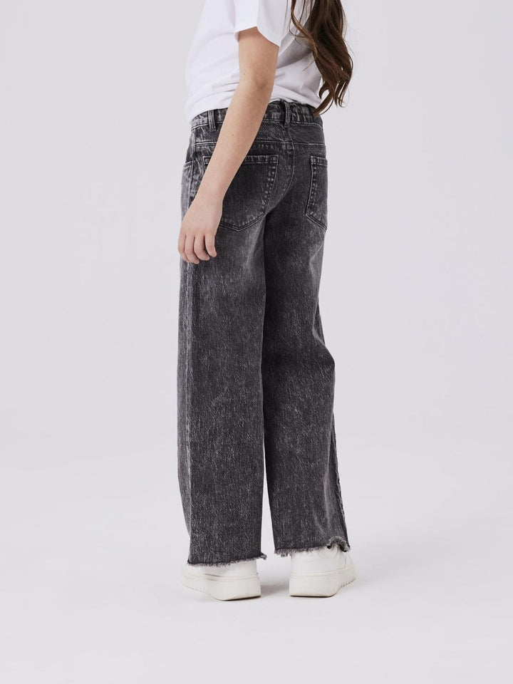 Kids spijkerbroek ROSE Dark Grey Denim Wide Leg Fit