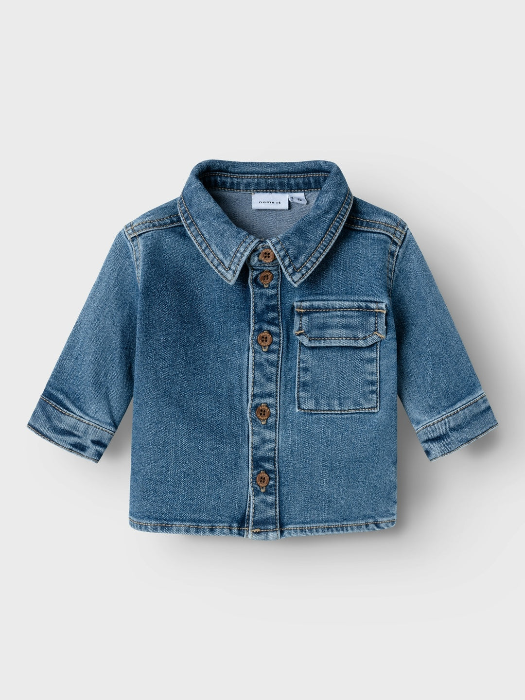 Baby-Jeanshemd NUD Dunkelblau Denim Regular Fit