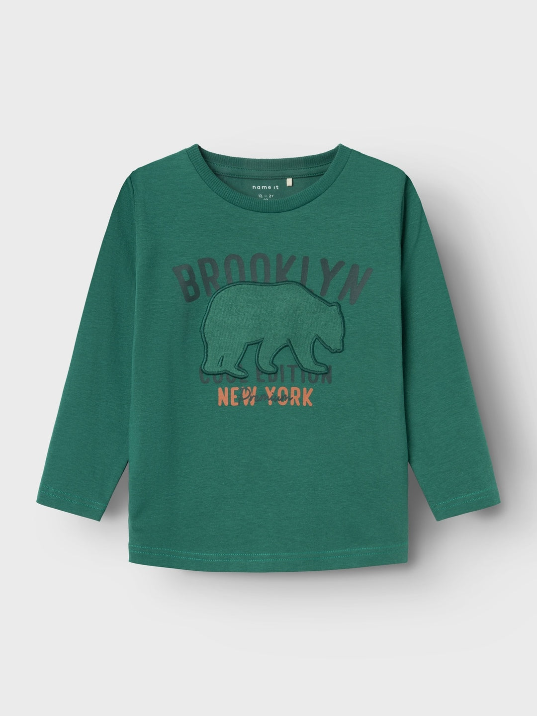 Mini longsleeve LASSO Antique Green Regular Fit