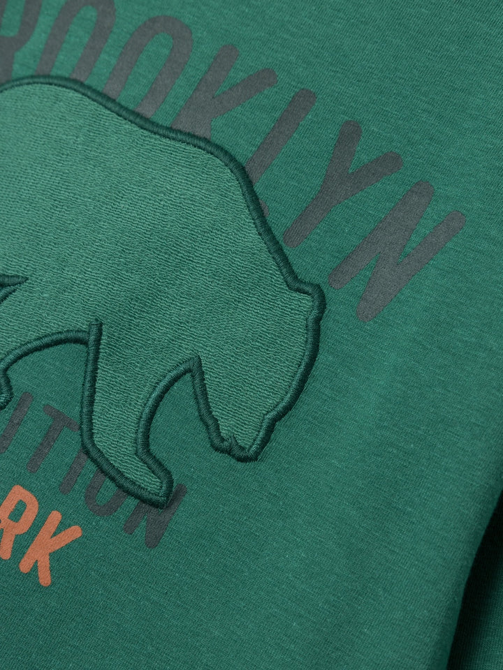 Mini longsleeve LASSO Antique Green Regular Fit