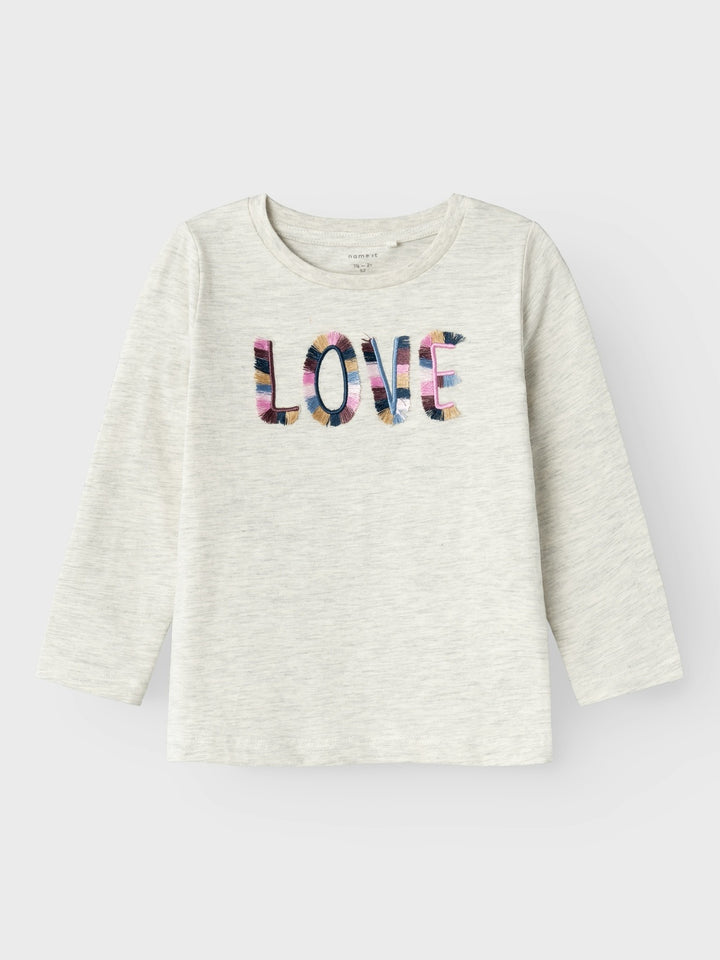 Mini longsleeve LINNY Peyote Melange Regular Fit