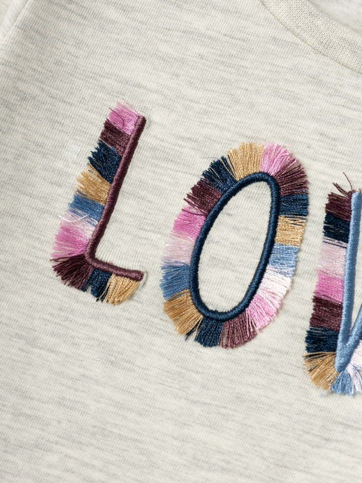 Mini longsleeve LINNY Peyote Melange Regular Fit