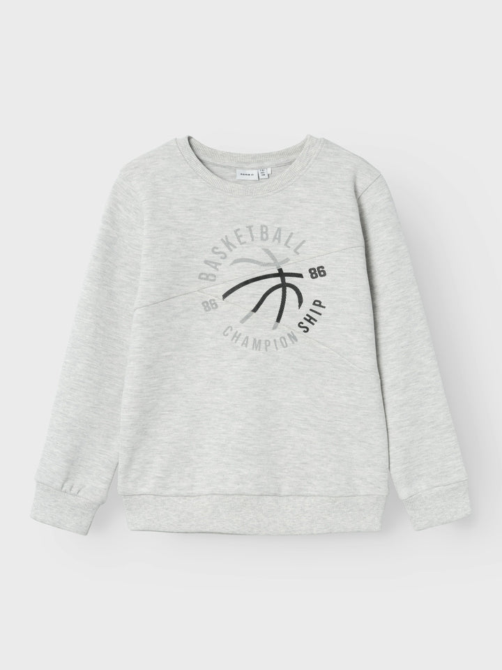 Kinderpullover KULAN Hellgrau Melange Regular Fit