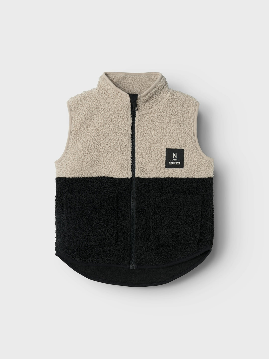 Kids vest LAKET TEDDY Black PURE CASHMERE Regular Fit