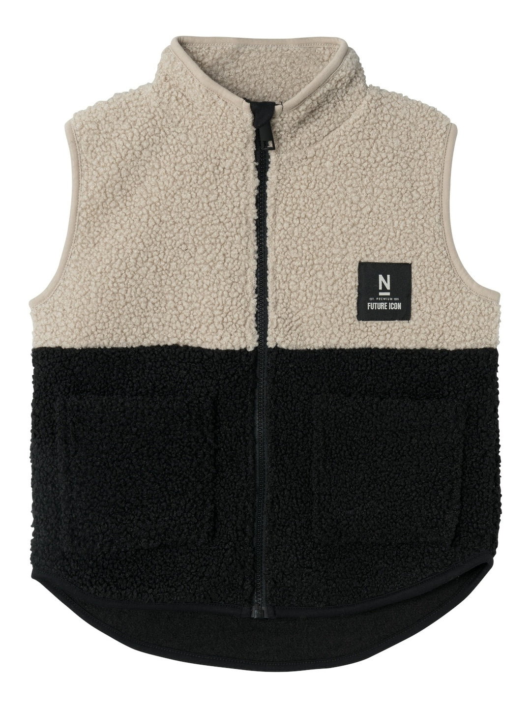 Kids vest LAKET TEDDY Black PURE CASHMERE Regular Fit