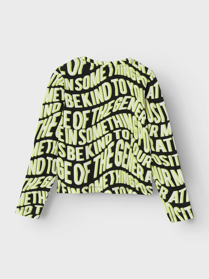 Kids longsleeve LARANDI Black Slim Fit