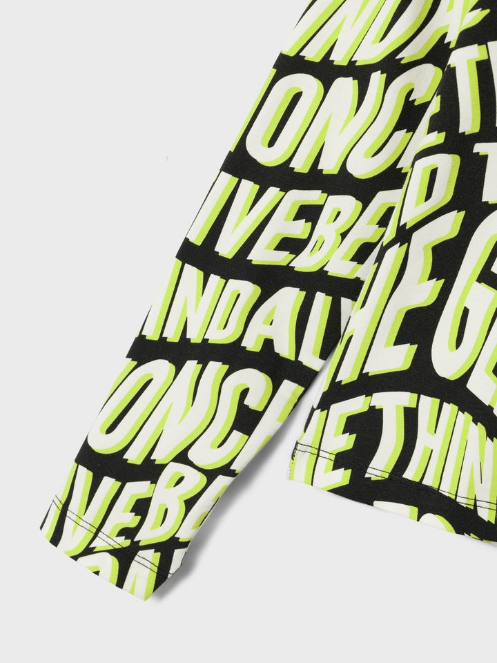 Kids longsleeve LARANDI Black Slim Fit