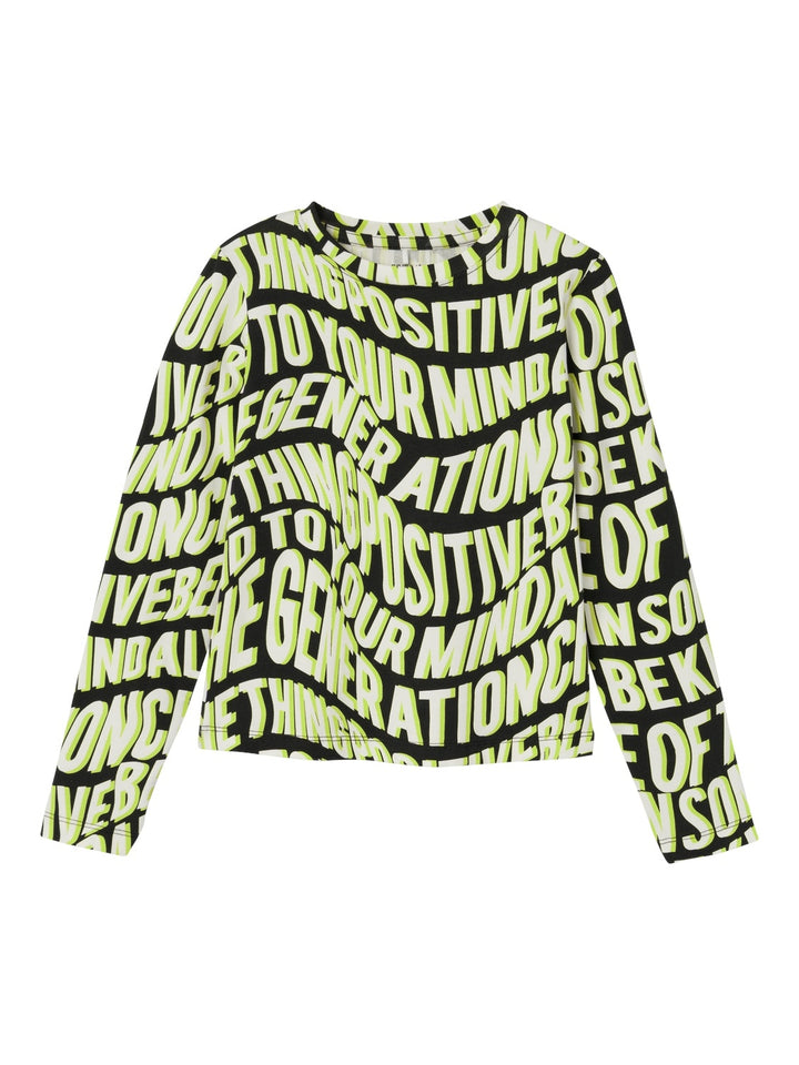 Kids longsleeve LARANDI Black Slim Fit