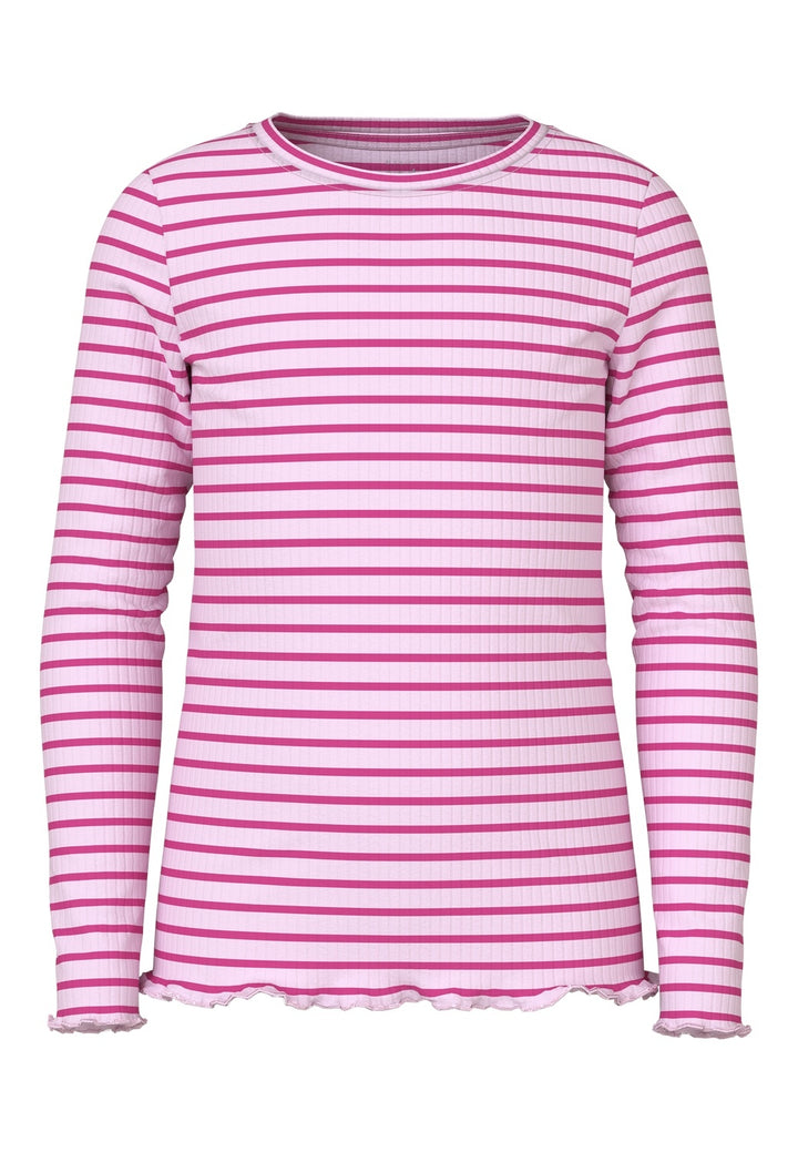 Kids longsleeve VEMMA Festival Bloom Raspberry Rose Slim Fit