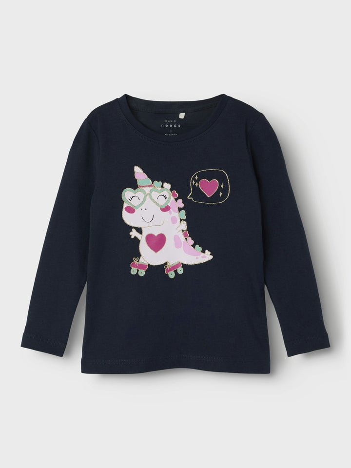 Mini longsleeve VEEN Dark Sapphire Skating Unicorn Regular Fit