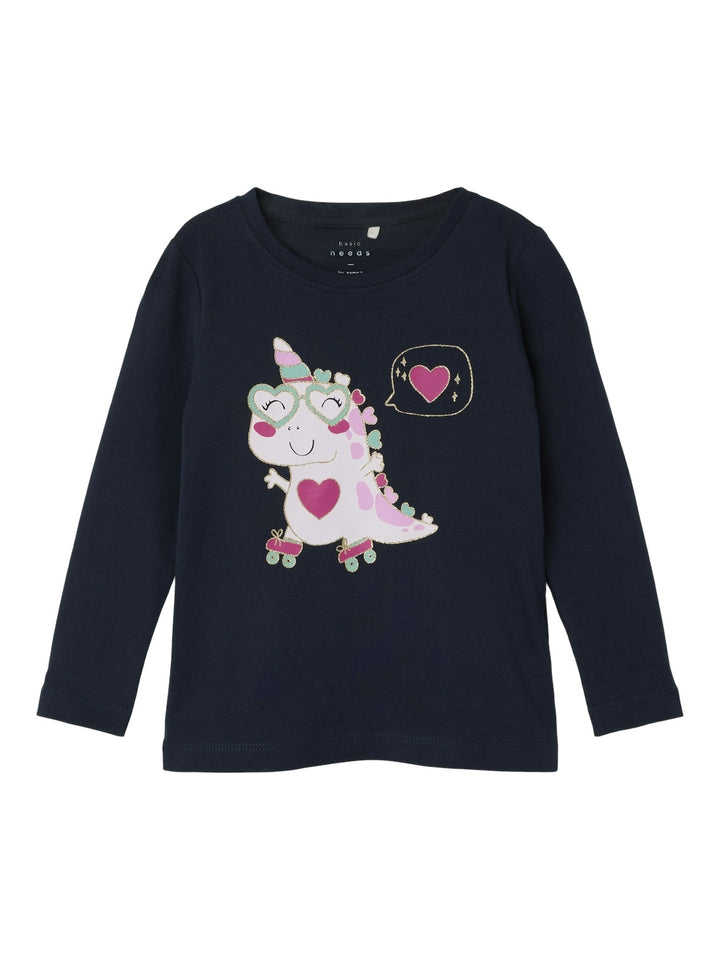 Mini longsleeve VEEN Dark Sapphire Skating Unicorn Regular Fit