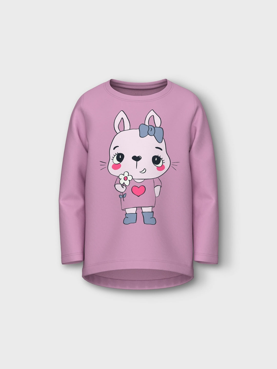 Mini longsleeve VIX Pastel Lavender Cute Bunny With Flower Standard Fit