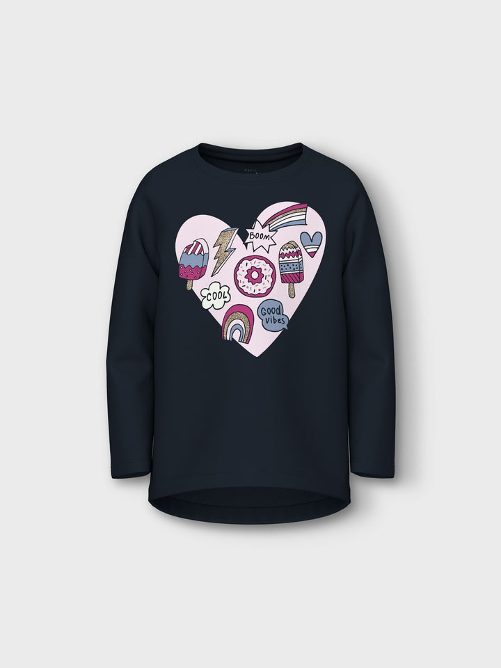 Mini longsleeve VIX Dark Sapphire Heart Standard Fit