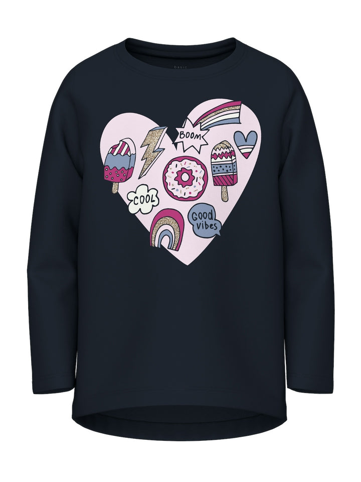 Mini longsleeve VIX Dark Sapphire Heart Standard Fit
