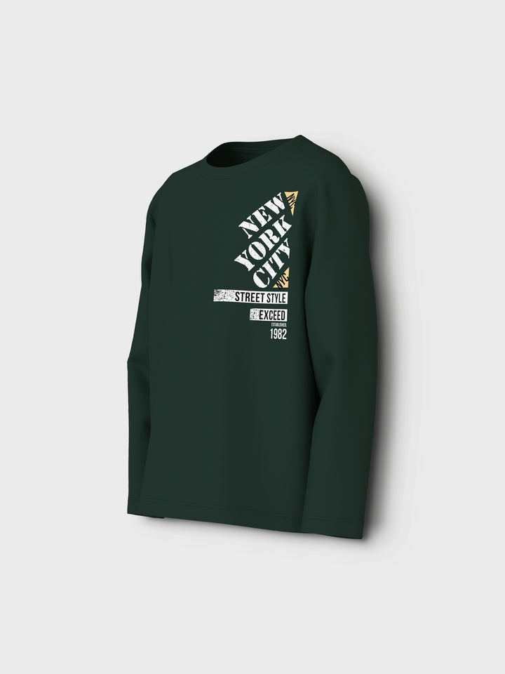 Kinder Langarmshirt VAGNO Pine Grove New York Lockerer Schnitt