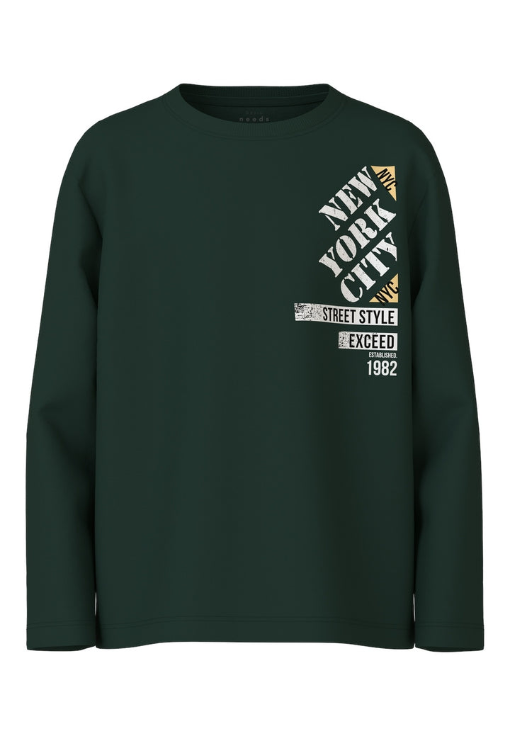 Kinder Langarmshirt VAGNO Pine Grove New York Lockerer Schnitt