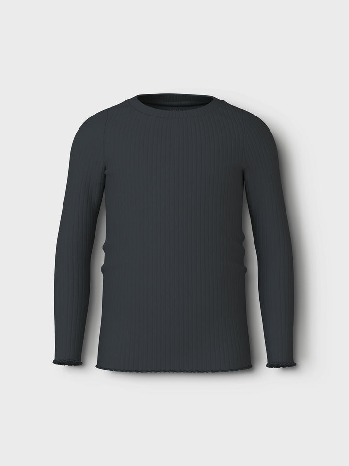 Mini longsleeve VEMMA Dark Sapphire Solid Slim Fit
