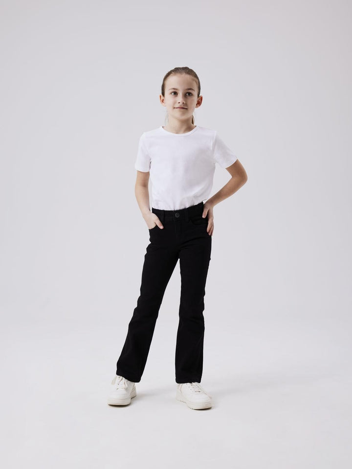 Kids spijkerbroek POLLY Black Denim Bootcut Fit