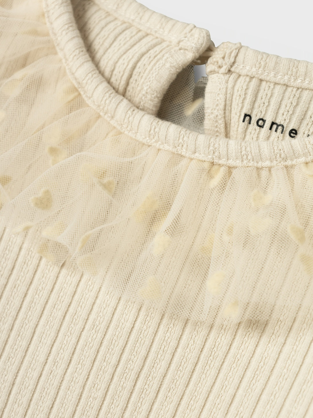 Mini Langarmshirt NAJAS Sommer Sand Super Slim Fit