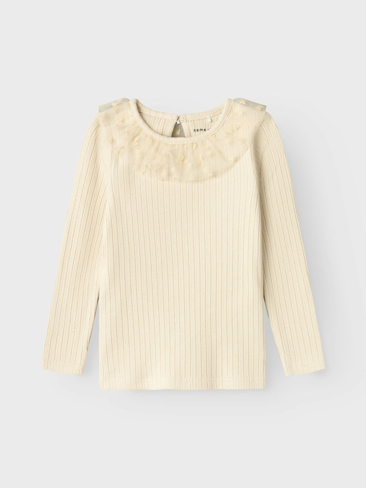 Mini Langarmshirt NAJAS Sommer Sand Super Slim Fit