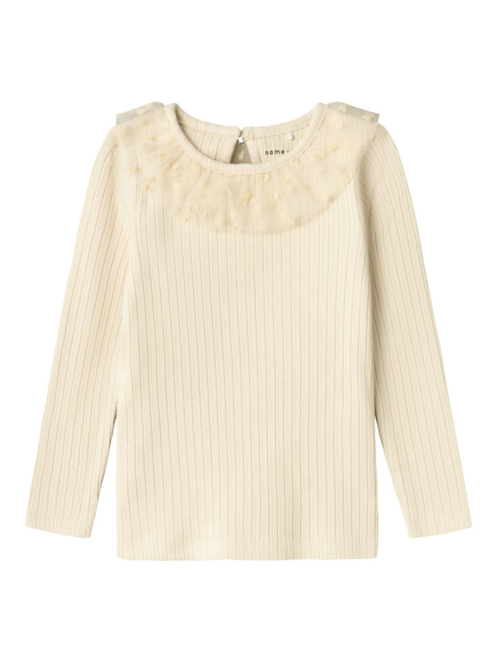 Mini Langarmshirt NAJAS Sommer Sand Super Slim Fit