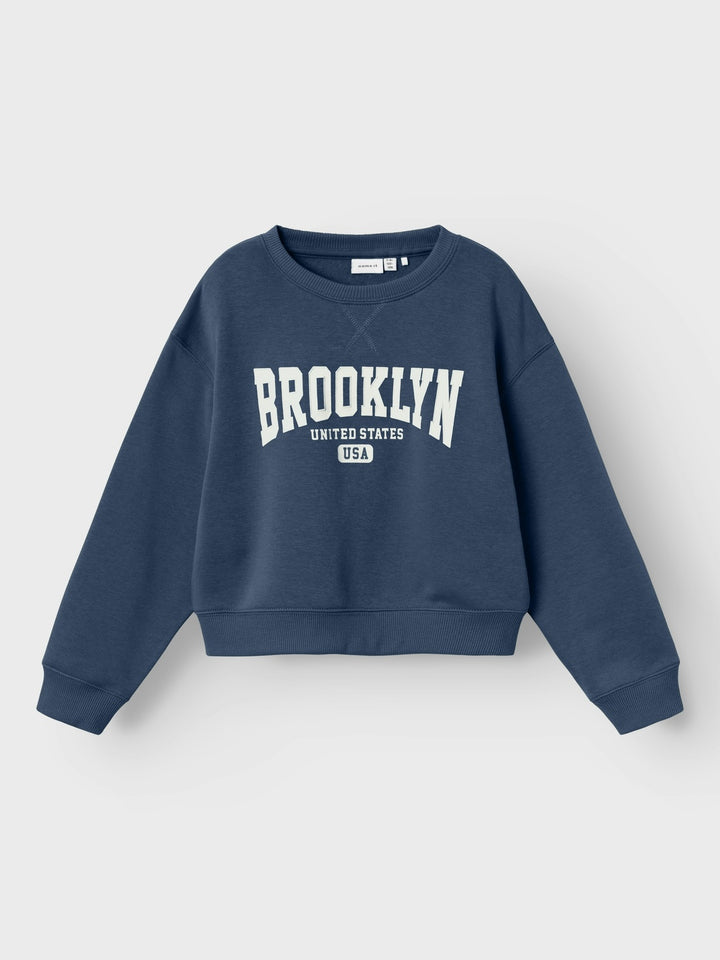 Kids trui NIKNAKS Dark Denim Relaxed Fit