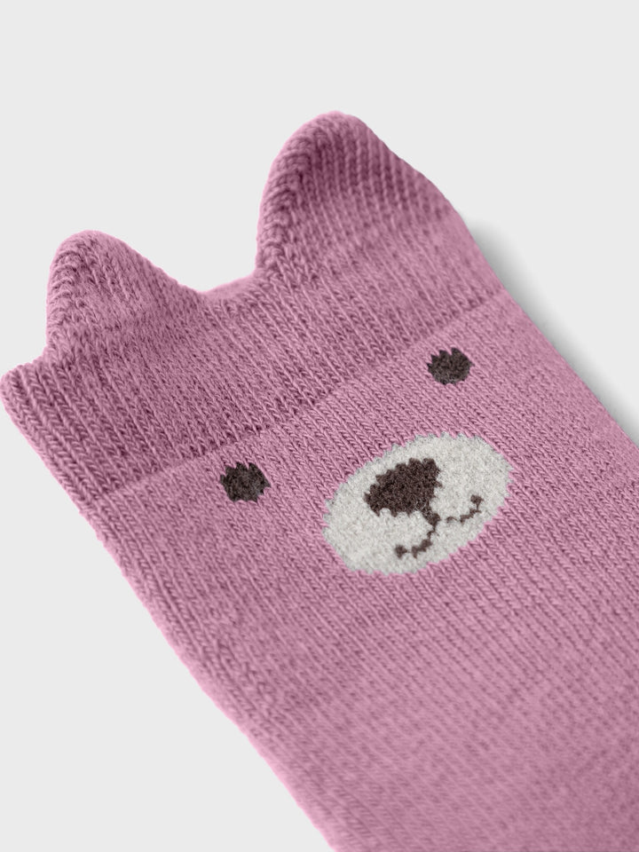 Baby sokken NOIR Mauve Orchid
