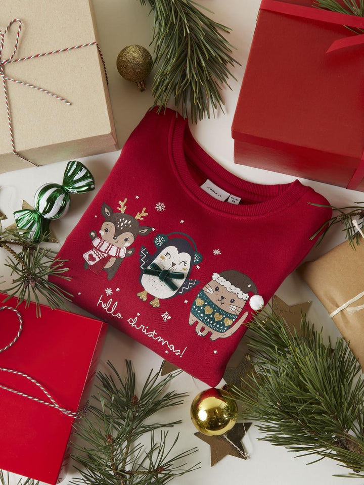 Mini Pullover TINSEL Jester Red Regular Fit