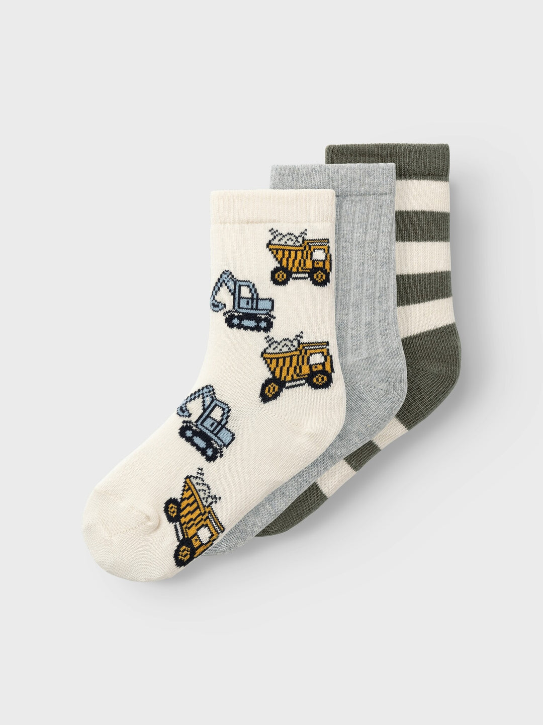 Mini Socken NUTE 3P Tea Leaf Grau Melange + Summer Sand