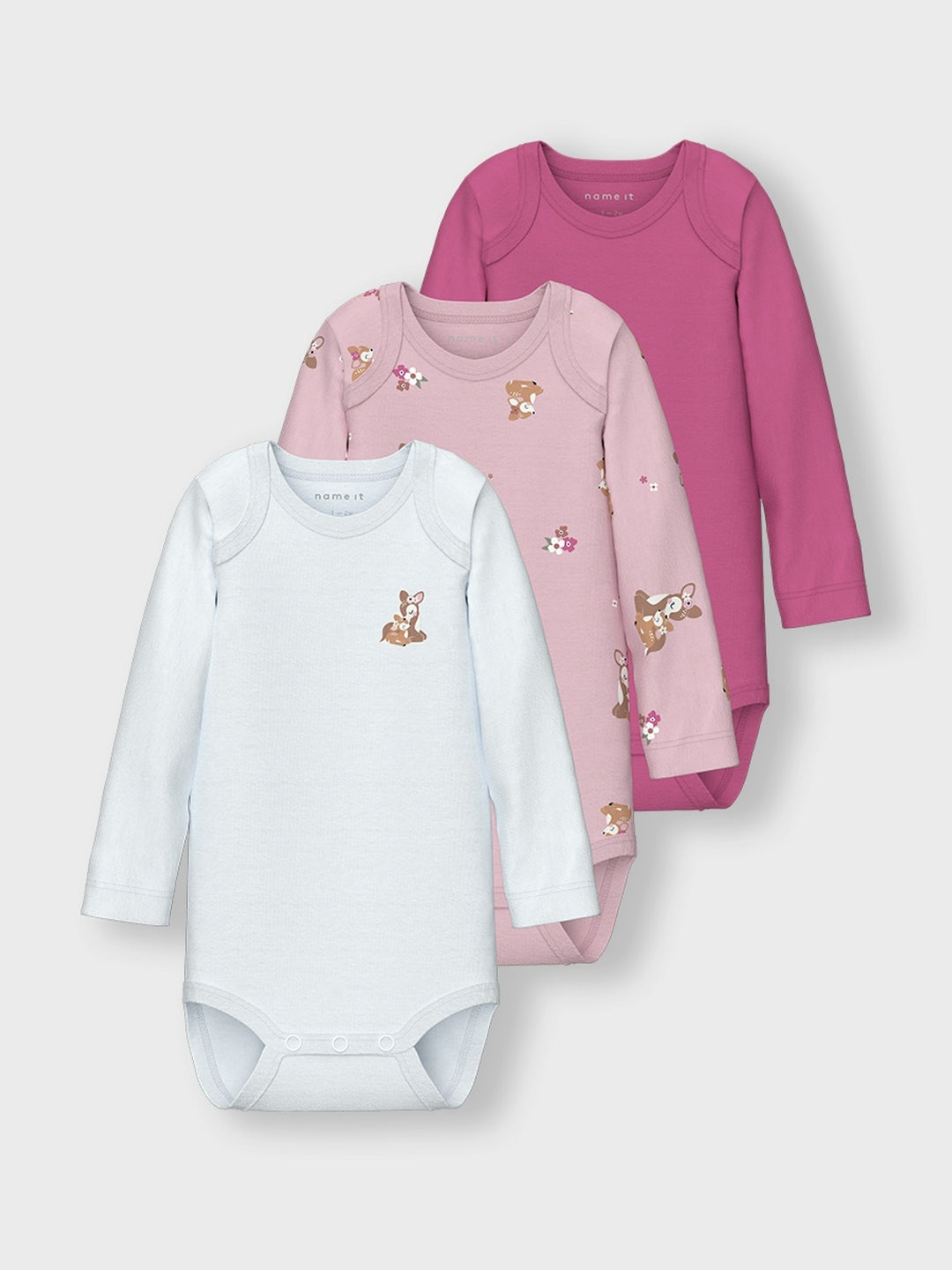 Baby romper 3P IBIS ROSE DEER Ibis Rose