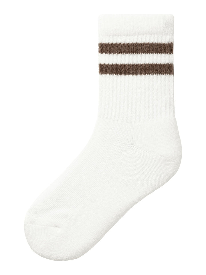 Mini Socken NAN Bright White Pecan Pie