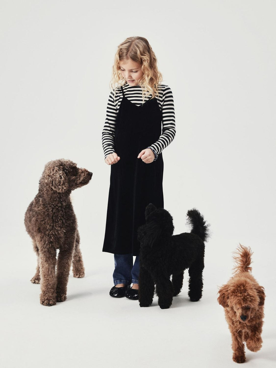 Kinder Langarmshirt ONUTTA Jet Stream SCHWARZ Slim Fit