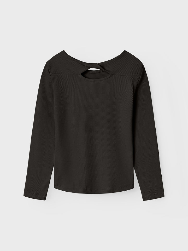 Kids longsleeve LUTINE Black Slim Fit