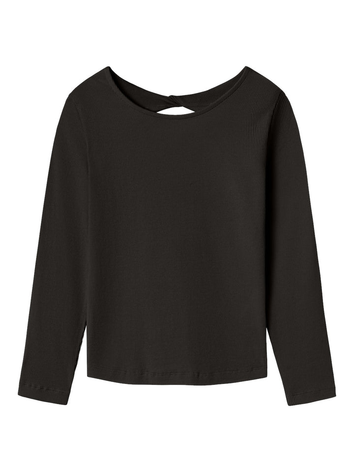 Kids longsleeve LUTINE Black Slim Fit